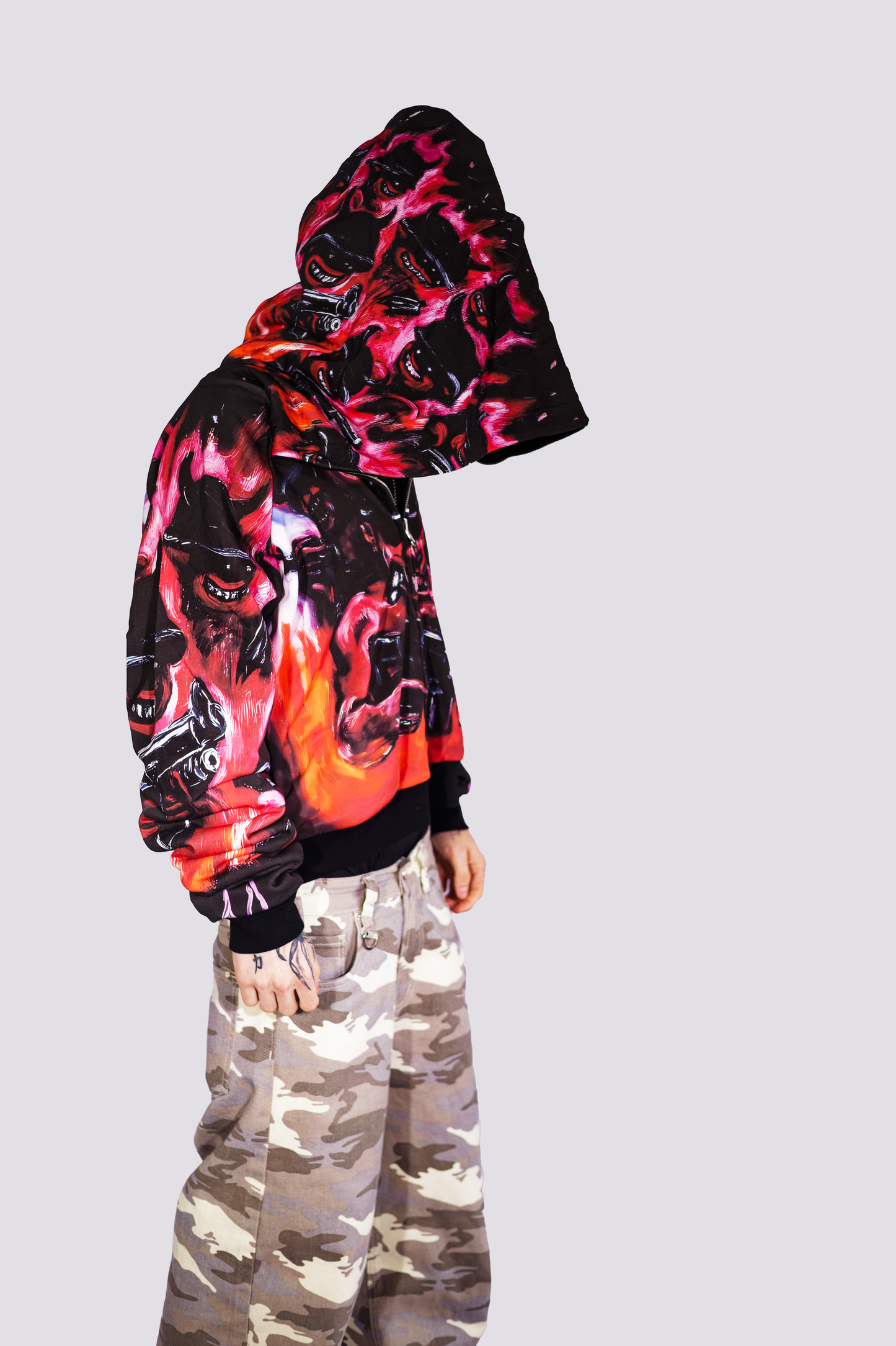 to hell with it / sin team 6 zip up