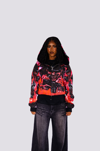 to hell with it / sin team 6 zip up